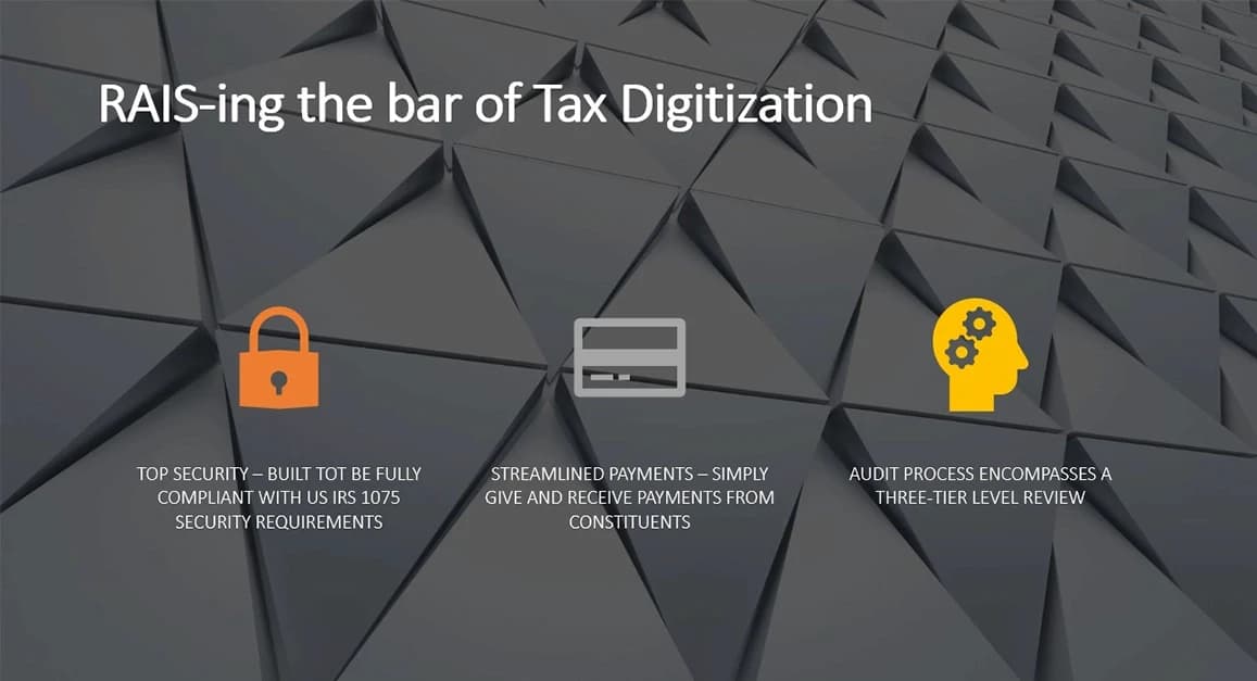 RAIS-ing the bar of tax digitization with security and payments